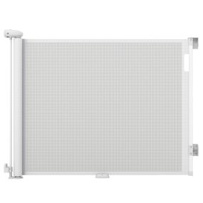 Puerta de Seguridad Retráctil para Bebé con Bloqueo Seguro Auto Enrollable Visible para Espacios Amplios de Hogar 190 x 97 x 6,5 cm Blanco
