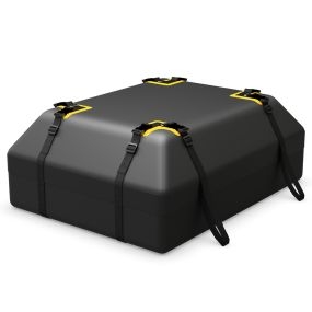400/600 L Bolsa de Portaequipajes Impermeable para Coche con Ganchos Correas Reforzadas para Todo Tipos de Vehículos Negro-400 L