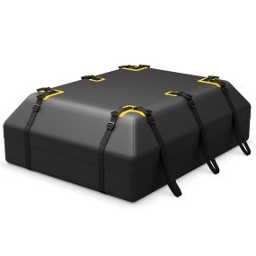 400/600 L Bolsa de Portaequipajes Impermeable para Coche con Ganchos Correas Reforzadas para Todo Tipos de Vehículos Negro-600 L
