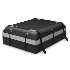Cofre de Techo para Coche 600L Bolsa de Carga para Techo de Coche Impermeable Bolsa de Portaequipajes para Vehículos con 10 Correas Gris
