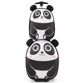 Juego de Maleta para Niños 2 Piezas Equipaje de Viaje 40 cm con Mochila 30 cm Rodante Ligero Portátil Aprobado por Aerolíneas Blanco