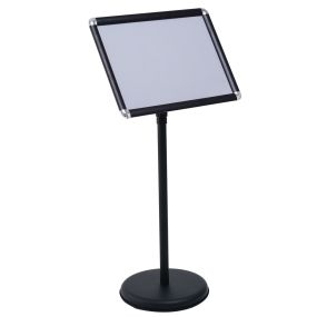 Soporte de exhibición Caterl A3 negro 32,7 x 45 x 89,5-134 cm