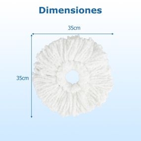 6 paquetes de almohadillas de mopa reutilizables redondas para barrido seco y húmedo lavables