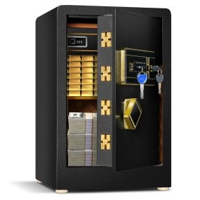 Caja fuerte de seguridad de acero con teclado digital y llave para hogar oficina y hotel