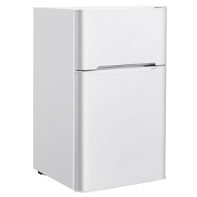 Frigorífico compacto mini nevera 90 L con congelador separado 2 puertas blanco