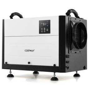 Deshumidificador de Espacios Reducidos de 58,5/73,5 L/Día 3 Modos Temporizador y Descongelación Automática-Blanco-20-58,5 L/día