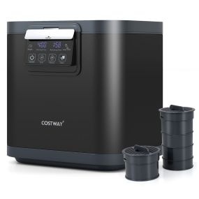 Compostadora eléctrica 4 L para cocina con tapa autolimpieza y pantalla LED negra