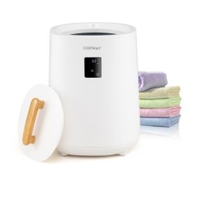 Calentador de toallas para baño 18 L con pantalla LED y apagado automático blanco