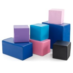 Grandes Bloques de Construcción de Espuma Conjunto Infantil de 7 Piezas para Apilar y Escalar Juego Suave para Niños y Bebés Multicolor