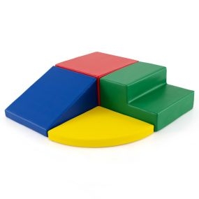 Juego de Bloques de Espuma Grandes para Bebé Bloques de Construcción Juguetes Educativos Ideal para Escalar Deslizar Gatear