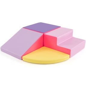 Juego de Bloques de Espuma 4 Piezas con Velcro para Escalar y Gatear para Bebés Estructuras de Bloques Suaves Juego Activo Multicolor 2