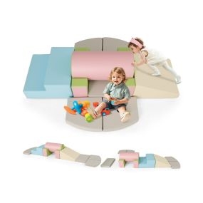 Juguetes de Escalada de Espuma 10 Piezas Equipo de Gimnasio Interior para Niños de 1 a 3 Años Multicolor 1