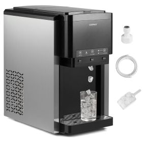 Dispensador de Agua 3 en 1 con Máquina de Hielo Enfriador de Agua y Producción Diaria de 20 kg para Hogar Cocina u Oficina