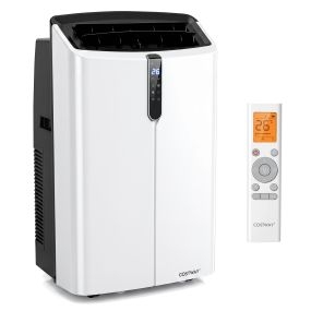 Aire Acondicionado Portátil 12000BTU 5 en 1 Frío Calor Deshumidificación Ventilación Sueño 3 Velocidades Temp 24H App Voz Táctil Remoto