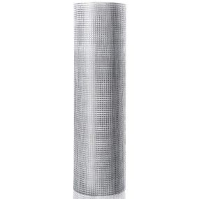 Red 1 x 15 m de Jardín con Hoyos de 7 mm Red de Gallinero Galvanizada con Espesor 23 cm para Cercar Verdura Fruta y Animales Plata
