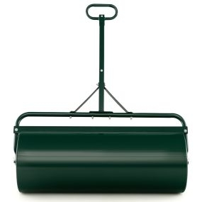 113L Rodillo de Césped Metálico Rodillo de Césped para Empujar con Mango Desmontable para Jardín Patio Verde 146x99x40cm