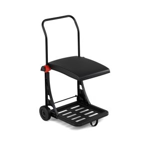 Carro para Bolsas de Basura con Ruedas Tapa Altura Ajustable Estructura de Metal para Jardín Césped Interior Exterior