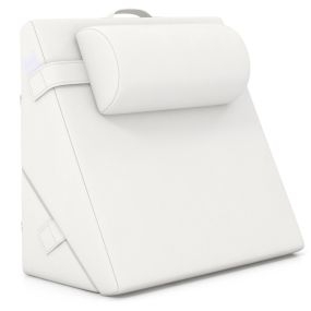 Juego de Almohadas de Cuña para Cama de 3 Piezas con Espuma de Memoria de Aire Ortopédicas Posquirúrgicas para Espalda Piernas Blanco