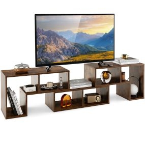 Mueble Consola de TV de 3 Piezas de Combinación Centro de Entretenimiento para TV hasta 65’’ para Salón Marrón