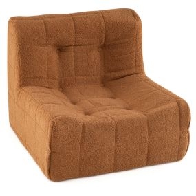 Puff con relleno, respaldo ergonómico, base antideslizante, funda de tejido suave para salón y dormitorio