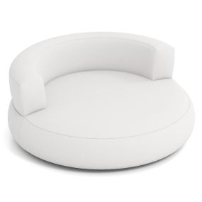 Sofá Hinchable Tumbona de Aire Inflable con Funda Desmontable Zona de Tumbado Espaciosa y Reposabrazos Amplios Sillón Hinchable Blanco