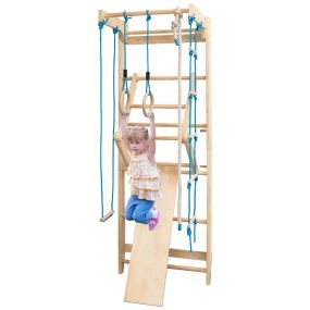 Espalderas Escalera de Gimnasia para Niños de Madera para Elongación Muscular y Alivio Dolor para Casa Gimnasio Jardín 80 x 58,5 x 220 cm