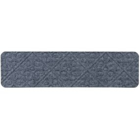15 alfombrillas antideslizantes para escaleras 76 x 20 cm impermeables gris