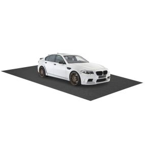 Alfombra para suelo de garaje reutilizable y lavable gris 600 x 220 cm con cinta adhesiva