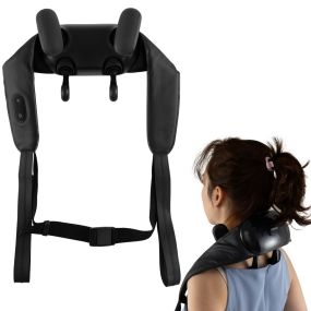 Masajeador de cuello y hombros 4D con 2 niveles de calor negro