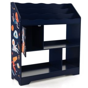 3 en 1 Armario para Niños con 3 Niveles Gabinete de Almacenamiento Infantil para Sala de Juegos Jardín de Infantes 93 x 30 x 100 cm Azul