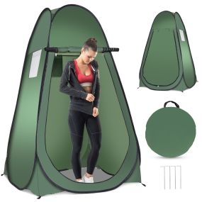 Tienda de campaña impermeable desplegable para privacidad verde
