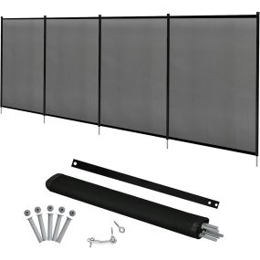 Valla de seguridad para piscina de Teslin 360x125 cm malla con protección UV para balcón y piscina