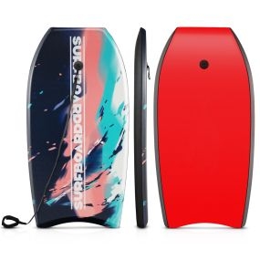 Tabla de Cuerpo Ligera 104cm EPS Fondo HDPE Cola Crescent Doble Canal Correa Muñeca para Niños Adolescentes Adultos Modelo III