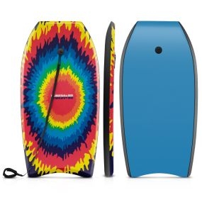 Tabla de Cuerpo Ligera 104cm EPS Fondo HDPE Cola Crescent Doble Canal Correa Muñeca para Niños Adolescentes Adultos Modelo IV