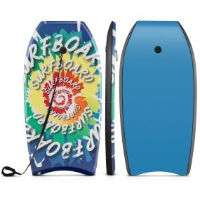 Tabla de Cuerpo Ligera 104cm EPS Fondo HDPE Cola Crescent Doble Canal Correa Muñeca para Niños Adolescentes Adultos Modelo V