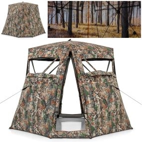 Escondite de caza camuflado 360° para 2-3 personas con bolsa de transporte