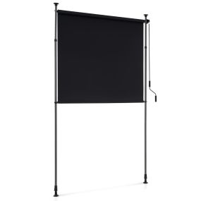 Toldo retráctil vertical para patio 150 x 220-310 cm con manivela para balcón y piscina