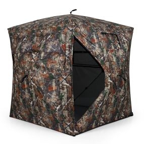 Refugio de caza 360° para 4 personas, carpa plegable portátil con ventanas silenciosas y bolsa