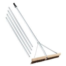 Rastrillo y Cepillo para Techo Ajustable 165-626 cm con 5 Varillas de Aluminio Ligero para Eliminar Hojas Agujas de Pino y Piñas
