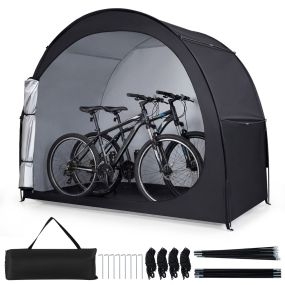 Tienda de Campaña Portátil para Bicicleta con Tejido Impermeable Puerta Cremallera Bolsa Transporte 210x123x171cm