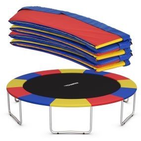 Cubierta de Protección 427 x 427 x 10 cm para Cama Elástica con Estructura Plegable Amplio 30 cm Multicolor