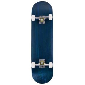 Monopatín skateboard longboard para niños de madera de arce 79x20 cm con 4 ruedas PU fucsia y azul