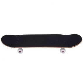 Monopatín Skateboard Longboards Patinete para Niños Tablero Madera Arce 79x20cm con 4 PU Ruedas Fucsia Negro