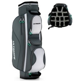 Bolsa de Golf con 14 Divisores para Palos de Golf Ligera Portátil para Carro de Golf Cubierta para Lluvia Polvo 34 x 29 x 90 cm