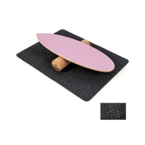 Tablero de Equilibrio de Madera Tablero Inestable con Rodillo y Manta para Entrenamiento de Skateboard Hockey Snowboard y Surf Rosa