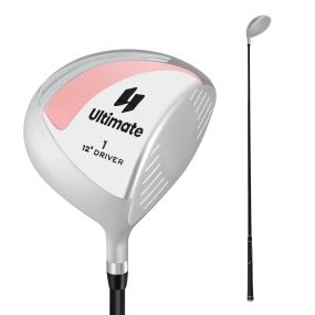 Driver de Golf para Mujer 460CC con Varilla de Grafito Agarre Goma Funda 12° Ligero para Principiantes Diestros