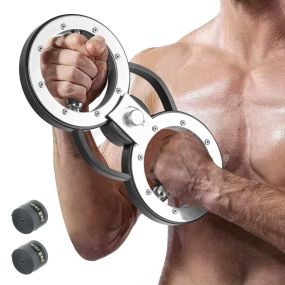 Ejercitador de antebrazo giratorio 5,35 kg con resistencia ajustable