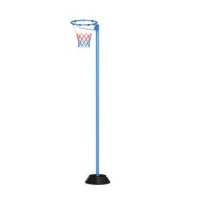 Soporte de aro de baloncesto negro regulable en altura 105-255 cm para interior y exterior