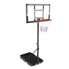 Canasta de Baloncesto Portátil de Exterior Sistema de Aro de Baloncesto Ajustable en Altura de 100 a 305 cm con Tablero Irrompible Negro