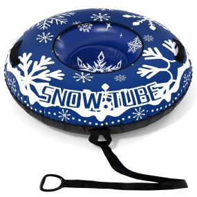 Tubo inflable para nieve resistente con correa desmontable fondo engrosado válvula 3 en 1 asas azul